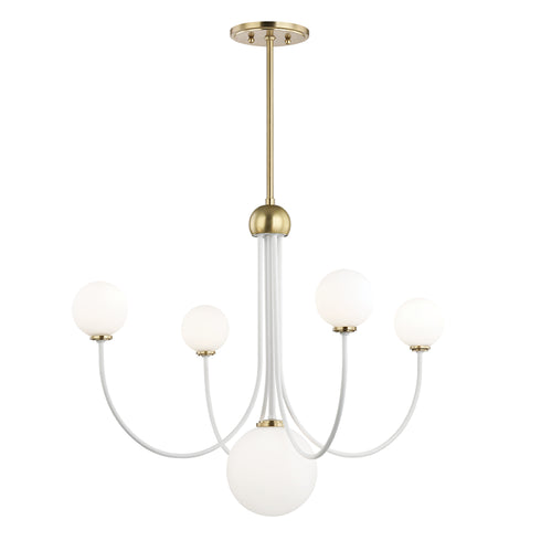 Mitzi Coco 5 Light Chandelier Model: H234805-PN/BK
