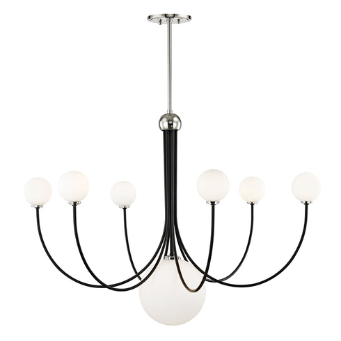 Mitzi Coco 7 Light Chandelier Model: H234807-AGB/WH