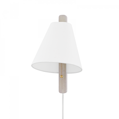 Mitzi Ellen 1 Light Plug In Sconce Model: HL636201-AGB/WCA