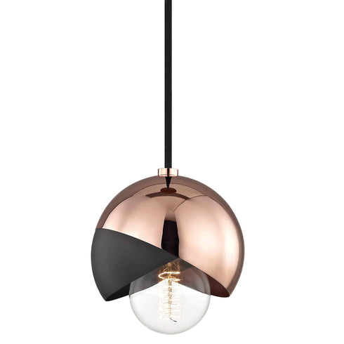 Mitzi Emma 1 Light Pendant Model: H168701-AGB/BK