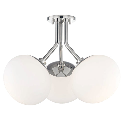 Mitzi Estee 3 Light Semi Flush Model: H134603-PN