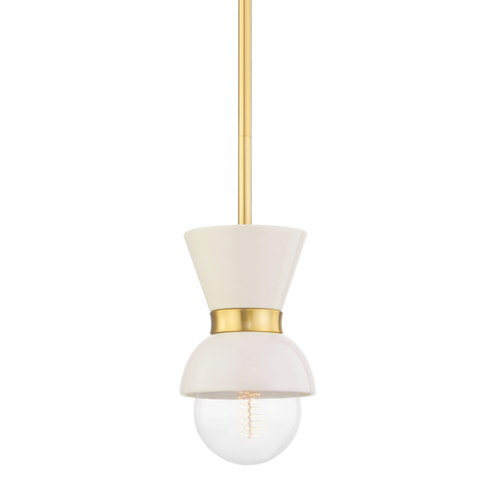 Mitzi Gillian 1 Light Pendant Model: H469701-AGB/CCR