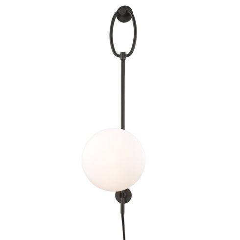 Mitzi Gina 1 Light Wall Sconce With Plug Model: HL290101-AGB