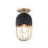 Mitzi Haley 1 Light Flush Mount Model: H145601-AGB/BK