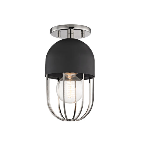 Mitzi Haley 1 Light Flush Mount Model: H145601-AGB/BK