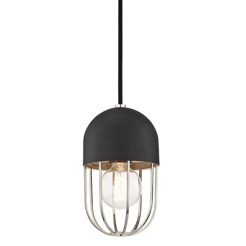 Mitzi Haley 1 Light Pendant Model: H145701-PN/BK