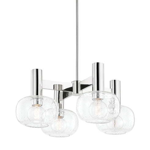 Mitzi Harlow 4 Light Chandelier Model: H403804-AGB
