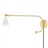 Mitzi Hikari 1 Light Portable Wall Sconce Model: HL681201-AGB/SWH