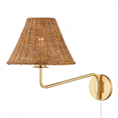 Mitzi Issa 1 Light Portable Wall Sconce Model: HL704201-AGB