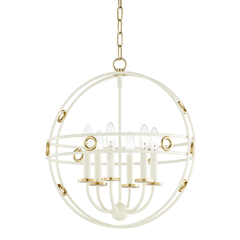 Mitzi Jade 6 Light Small Pendant Model: H236706-GL/NVY
