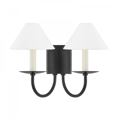 Mitzi Lenore 2 Light Wall Sconce Model: H464102-SBK