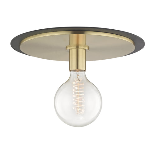 Mitzi Milo 1 Light Large Flush Mount Model: H137501L-AGB/BK