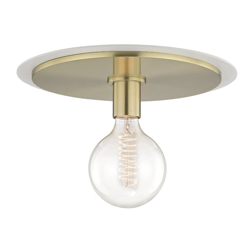 Mitzi Milo 1 Light Large Flush Mount Model: H137501L-AGB/BK