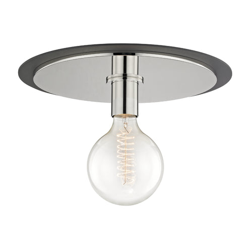 Mitzi Milo 1 Light Large Flush Mount Model: H137501L-AGB/BK