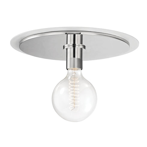 Mitzi Milo 1 Light Large Flush Mount Model: H137501L-AGB/BK