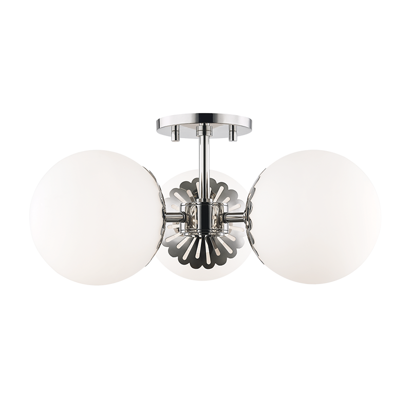Mitzi Paige 3 Light Semi Flush Model: H193603-AGB– Lighting Originals