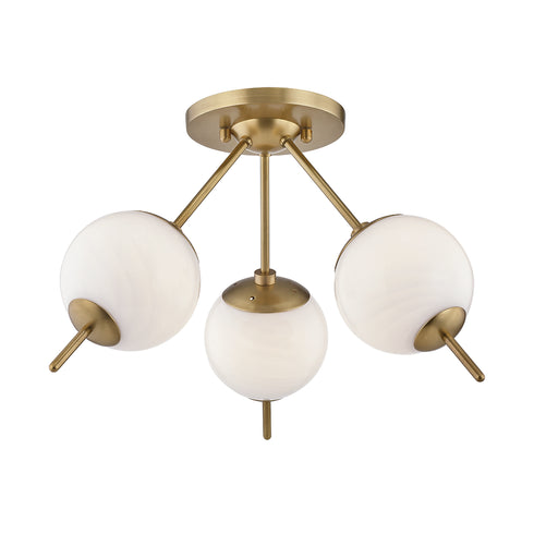Mitzi Remi 3 Light Flush Mount Model: H282603-AGB