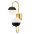 Mitzi Renee 2 Light Wall Sconce Model: H344102B-AGB/BK