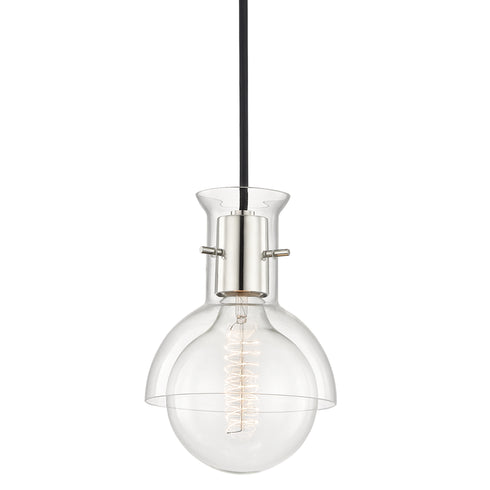 Mitzi Riley 1 Light Pendant With Glass Model: H111701G-PN