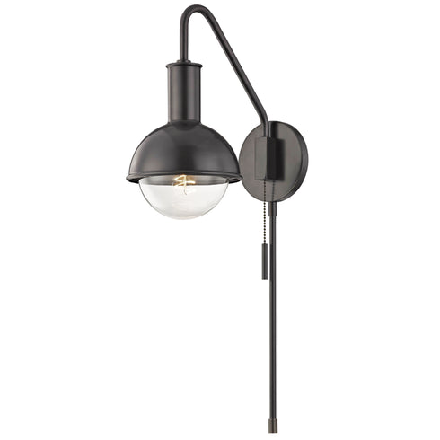 Mitzi Riley 1 Light Wall Sconce With Plug Model: HL111101-AGB