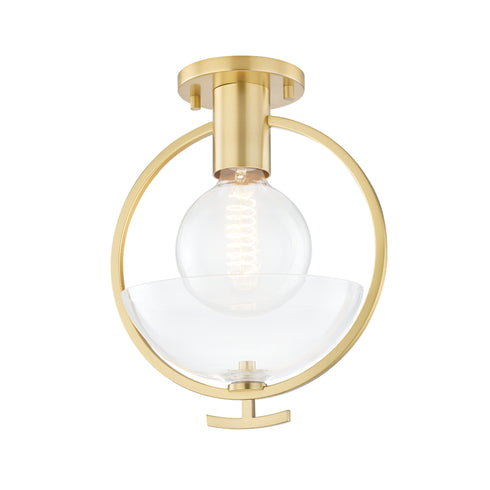 Mitzi Ringo 1 Light Semi Flush Model: H387601-AGB