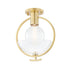 Mitzi Ringo 1 Light Semi Flush Model: H387601-AGB