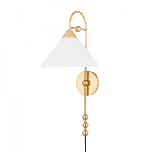 Mitzi Sang 1 Light Portable Wall Sconce Model: HL682201-AGB