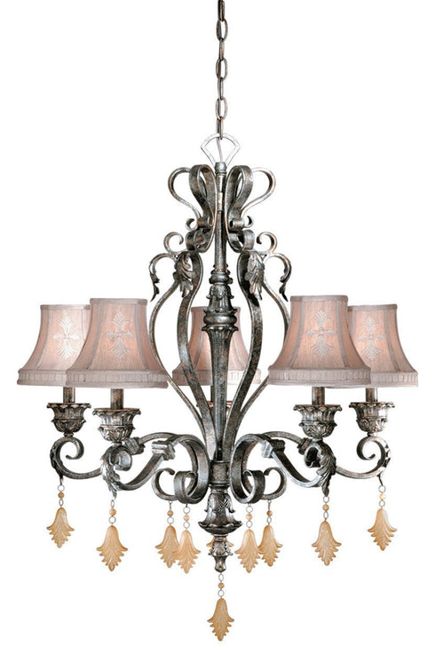 MM-CHS005AE Vaxcel Montmarte 5L Chandelier Athenian Bronze