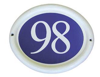 Oval Address Plate