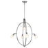 P318-5-CM Chrome 5-Light Ellipse Chandelier