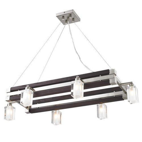 P349-6-SCH 6-Light Contemporary Pendant Track Light