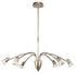 P44-6-AB 6-Light Antique Brass Halogen Down Light Chandelier
