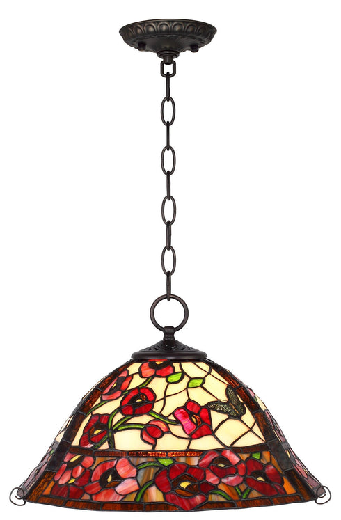 P617-16-160 Edmundston Collection 1-Light Tiffany Chandelier