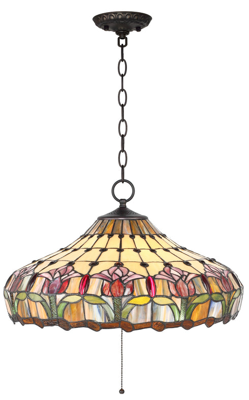 P619-20-160 St. John's Collection 3-Light Tiffany Chandelier
