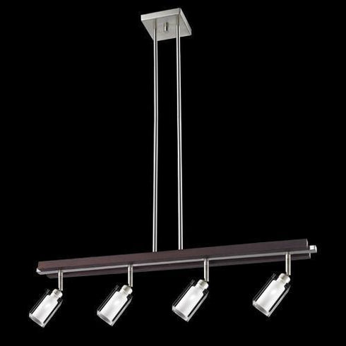 PK349-4-SCH 4-Light Contemporary Pendant Track Light