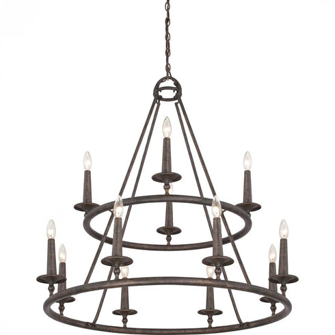 Quoizel 12 Light Voyager Chandelier Model: VYR5012ML