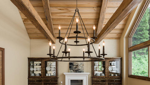 Quoizel 12 Light Voyager Chandelier Model: VYR5012ML