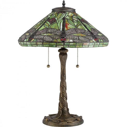Quoizel 2 Light Jungle Dragonfly Table Lamp Model: TF2598T