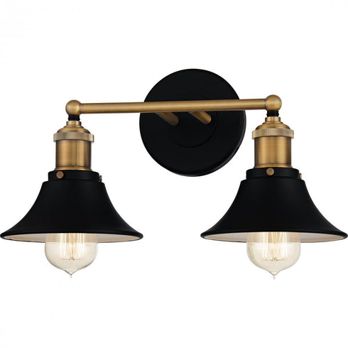 Quoizel 2 Light Trafalgar Bath Light Model: TRF8615MBK