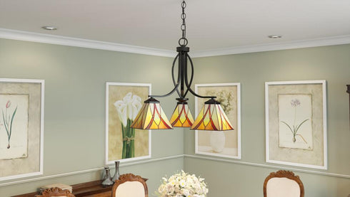 Quoizel 3 Light Asheville Chandelier Model: TFAS5003VA