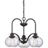 Quoizel 3 Light Trilogy Chandelier Model: TRG5103BN