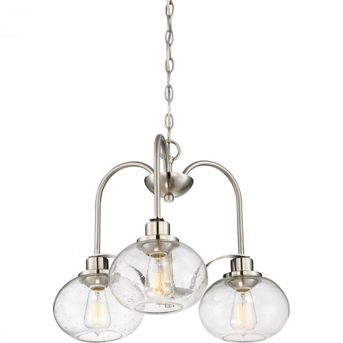 Quoizel 3 Light Trilogy Chandelier Model: TRG5103BN