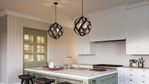 Quoizel 4 Light Blacksmith Pendant Model: BMS2820OK