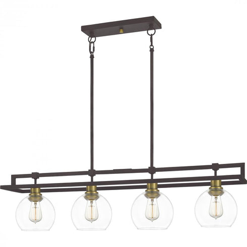 Quoizel 4 Light Dobbs Island Chandelier Model: DBS440OZ