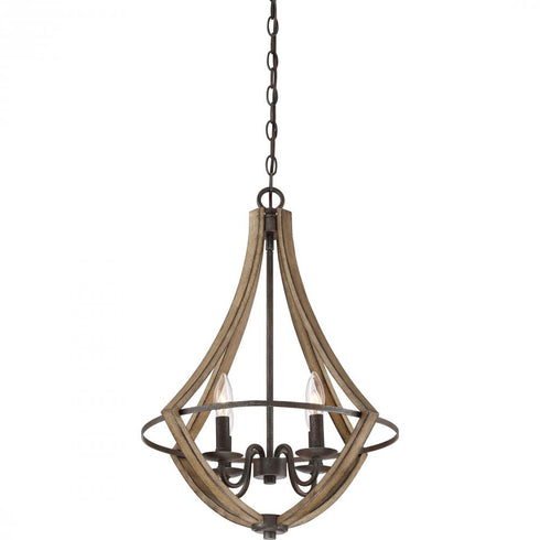 Quoizel 4 Light Shire Pendant Model: SHR2818RK
