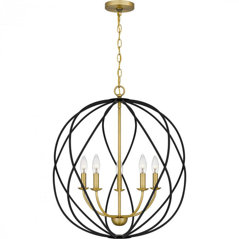 Quoizel 5 Light Bryn Pendant Model: BYN2824AB
