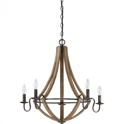 Quoizel 5 Light Shire Chandelier Model: SHR5005RK