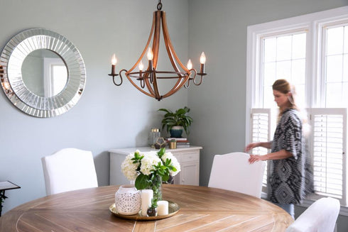 Quoizel 5 Light Shire Chandelier Model: SHR5005RK