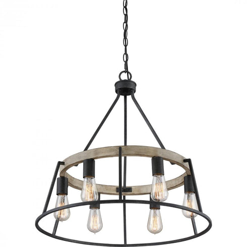 Quoizel 6 Light Brockton Chandelier Model: BRT5006GK