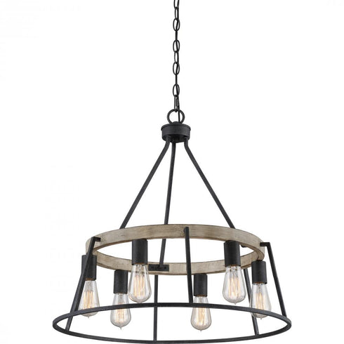 Quoizel 6 Light Brockton Chandelier Model: BRT5006GK